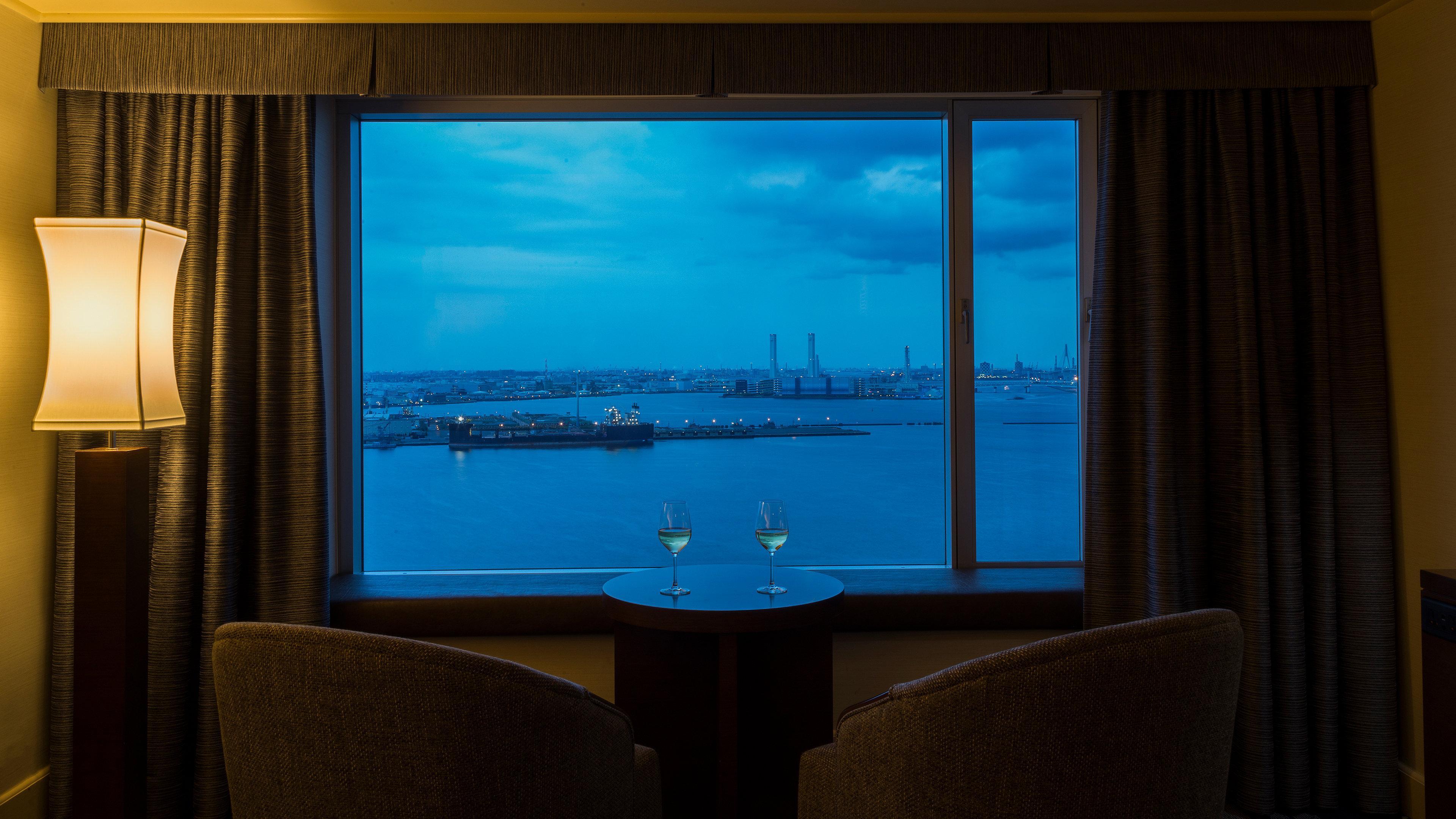 Intercontinental Yokohama Grand By Ihg Yokohama (Kanagawa) Exterior foto View from a room at the hotel