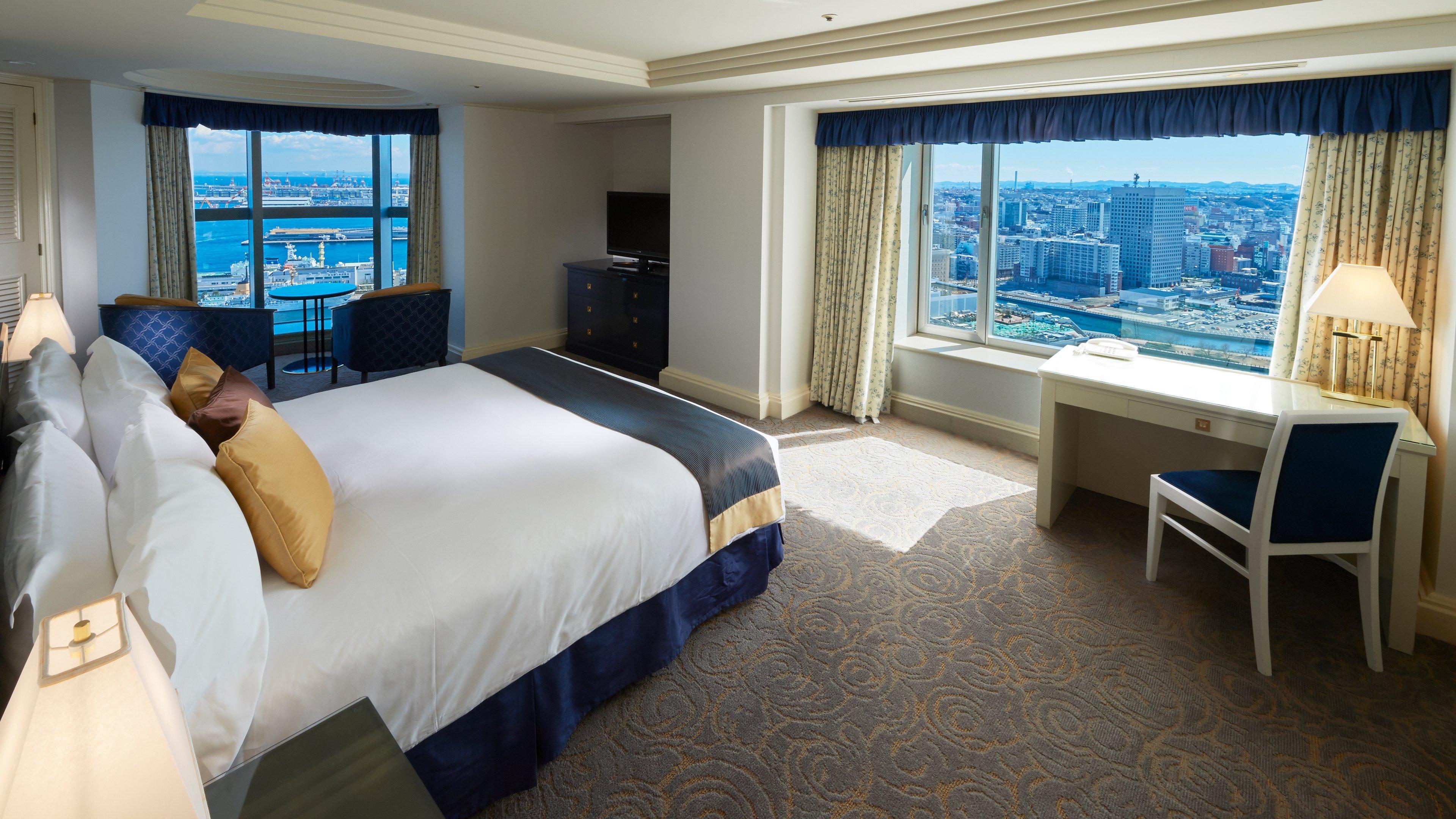 Intercontinental Yokohama Grand By Ihg Yokohama (Kanagawa) Exterior foto A bedroom at the hotel